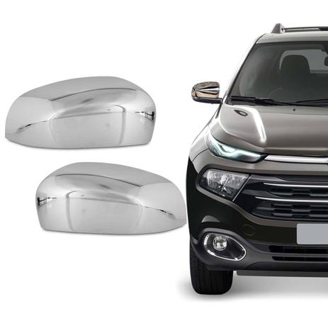 Par Aplique Cromado Retrovisor Toro 2016 a 2019 Jeep Compass 2016 a 2018 Excelente Fixação - Carliza Menor preço em Par Aplique Cromado Retrovisor Toro 2016 a 2019 Jeep Compass 2016 a 2018 Excelente Fixação - Carliza