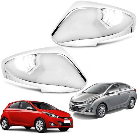 Par Aplique Retrovisor Cromado HB20 HB20S C/Pisca 2013 2015 - Shekparts Menor preço em Par Aplique Retrovisor Cromado HB20 HB20S C/Pisca 2013 2015 - Shekparts