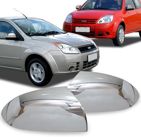 Par Aplique Retrovisor Fiesta 2002 A 2010 Ka 2008 A 2011 Cromado - Shekparts Menor preço em Par Aplique Retrovisor Fiesta 2002 A 2010 Ka 2008 A 2011 Cromado - Shekparts