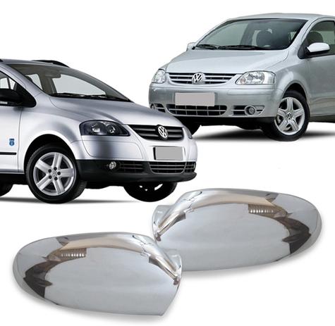 Par Aplique Retrovisor Fox 2003 A 2008 Spacefox ate 2009 Cromado - Shekparts Menor preço em Par Aplique Retrovisor Fox 2003 A 2008 Spacefox ate 2009 Cromado - Shekparts