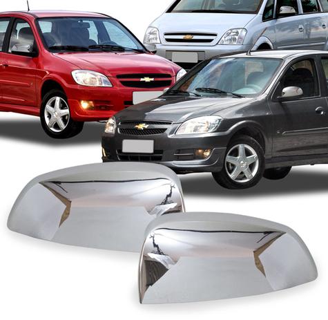 Par Aplique Retrovisor Meriva 02 A 12 Celta 07 A 16 Prisma 04 A 12 Cromado - Shekparts Menor preço em Par Aplique Retrovisor Meriva 02 A 12 Celta 07 A 16 Prisma 04 A 12 Cromado - Shekparts
