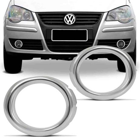 Par Aro Cromado Grade Farol de Milha Polo Hatch Sedan 2007 a 2010 Fácil Instalação - Flash Menor preço em Par Aro Cromado Grade Farol de Milha Polo Hatch Sedan 2007 a 2010 Fácil Instalação - Flash