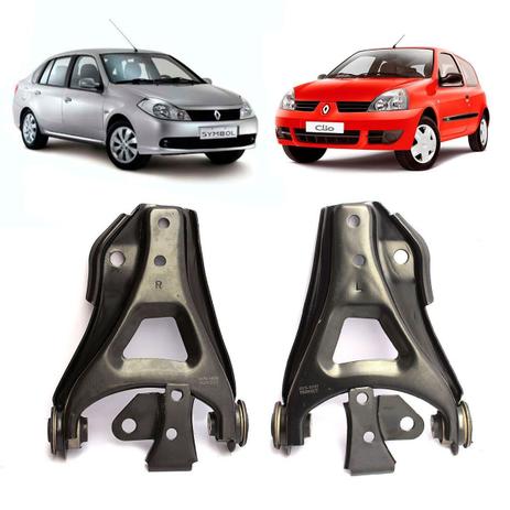 Par Bandeja Inferior Suspensão LD/LE Completa Renault Clio e Symbol - Perfect Menor preço em Par Bandeja Inferior Suspensão LD/LE Completa Renault Clio e Symbol - Perfect