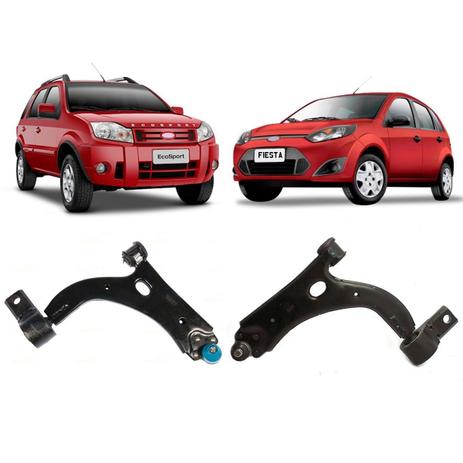 Par Bandeja Suspensão Inferior Fiesta e Ecosport Completa - Perfect Menor preço em Par Bandeja Suspensão Inferior Fiesta e Ecosport Completa - Perfect