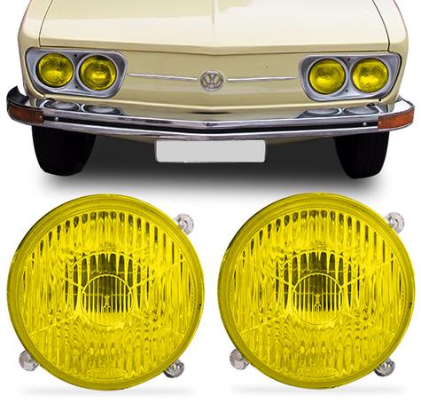Par Bloco Farol Brasilia Variant 73 74 75 76 77 78 79 80 81 82 Com Vigia Amarelo - Fortluz Menor preço em Par Bloco Farol Brasilia Variant 73 74 75 76 77 78 79 80 81 82 Com Vigia Amarelo - Fortluz