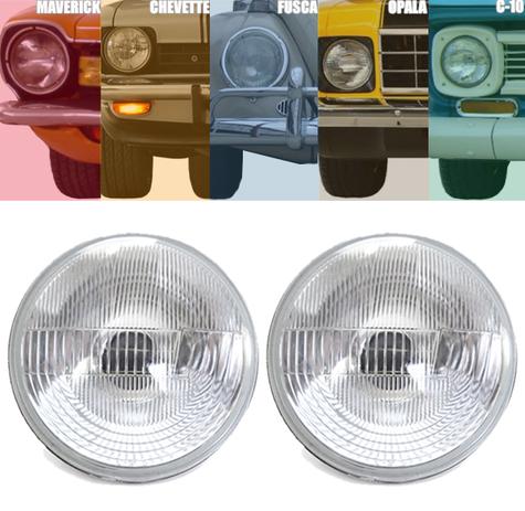 Par Bloco Farol Universal Lente Estriada Com Vigia 180mm - Fortluz Menor preço em Par Bloco Farol Universal Lente Estriada Com Vigia 180mm - Fortluz