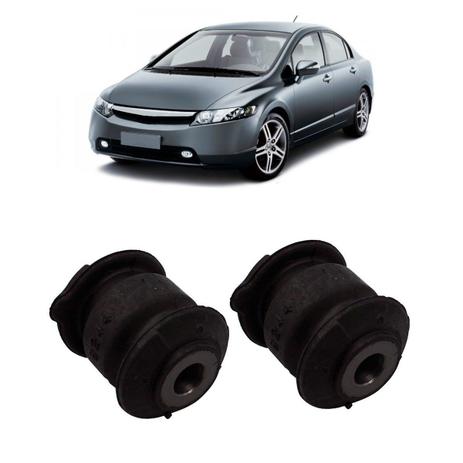 Par Buchas Pequenas Traseiras da Bandeja Dianteira Sampel Honda New Civic 2007 até 2013 Menor preço em Par Buchas Pequenas Traseiras da Bandeja Dianteira Sampel Honda New Civic 2007 até 2013