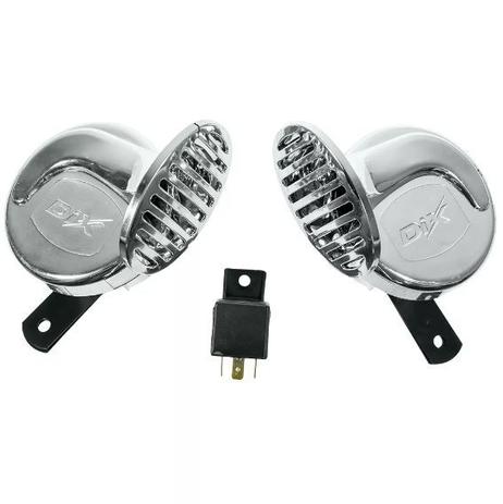 Par Buzinas Caracol Clarina Carro Grave E Agudo - Xmotos Menor preço em Par Buzinas Caracol Clarina Carro Grave E Agudo - Xmotos