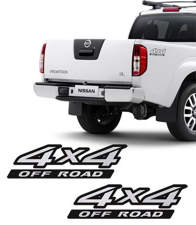 Par de Adesivos 4x4 Off Road Nissan Frontier Escovado 09/16 - Sportinox Menor preço em Par de Adesivos 4x4 Off Road Nissan Frontier Escovado 09/16 - Sportinox