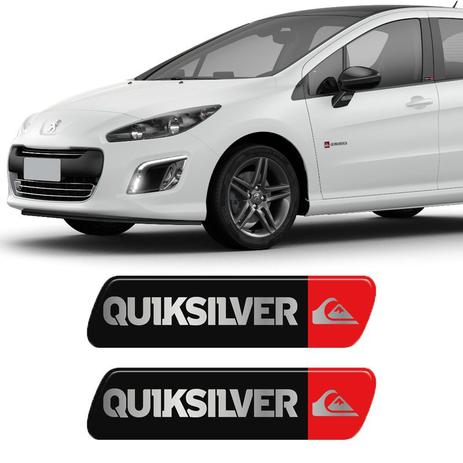 Par De Adesivos Emblema Coluna Quiksilver Peugeot Resinado - Sportinox Menor preço em Par De Adesivos Emblema Coluna Quiksilver Peugeot Resinado - Sportinox
