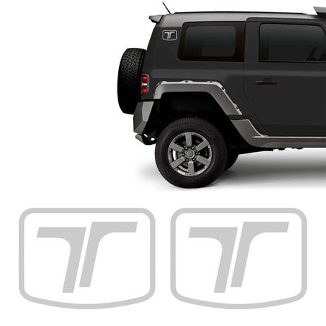 Par De Adesivos Logo Troller T4 15 19 Emblema Lateral Sportinox Acessorios Para Carro Magazine Luiza