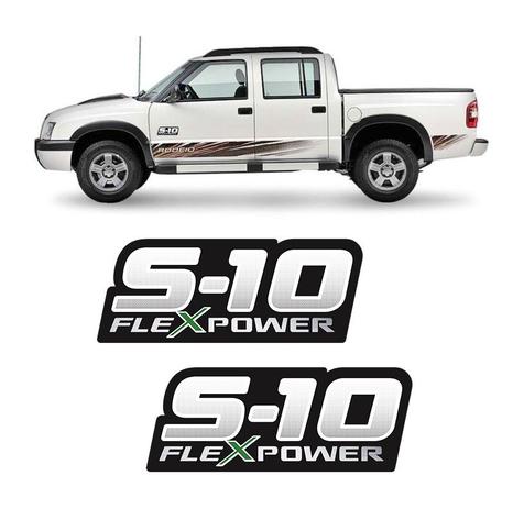 Par de Adesivos S10 Rodeio Flex Power Verde Emblema (Porta) - Sportinox Menor preço em Par de Adesivos S10 Rodeio Flex Power Verde Emblema (Porta) - Sportinox
