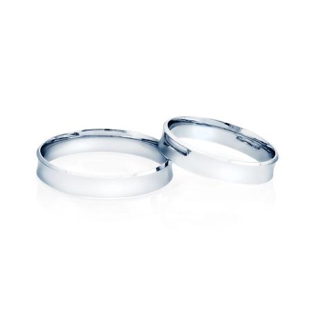 Par de Alianças de Casamento em Ouro Branco 18k Côncava 4,0mm EBC40SA - Joiasgold Menor preço em Par de Alianças de Casamento em Ouro Branco 18k Côncava 4,0mm EBC40SA - Joiasgold