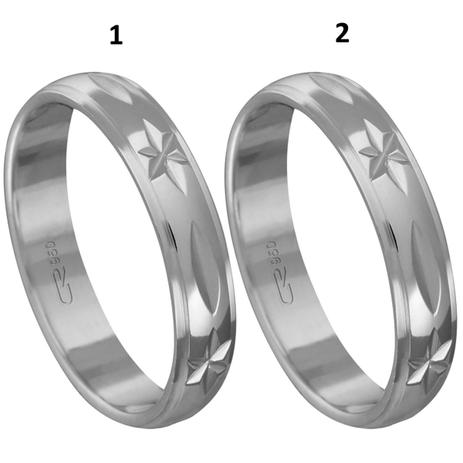 Par de Alianças em Prata 925 Abaulada Diamantada (desenho) 4mm D43-D43 - Cronus Menor preço em Par de Alianças em Prata 925 Abaulada Diamantada (desenho) 4mm D43-D43 - Cronus