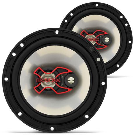 Par de Alto Falantes Bravox Triaxial 6" B3X60X 100WRMS Menor preço em Par de Alto Falantes Bravox Triaxial 6" B3X60X 100WRMS