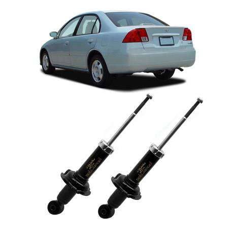 Par de Amortecedores Traseiros LD / LE Honda Civic 1.7 2001 até 2005 Perfect - AMD4745 Menor preço em Par de Amortecedores Traseiros LD / LE Honda Civic 1.7 2001 até 2005 Perfect - AMD4745