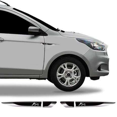 Menor preço em Par De Aplique Lateral Ford Ka 2015/2019 Emblema Resinado - Sportinox