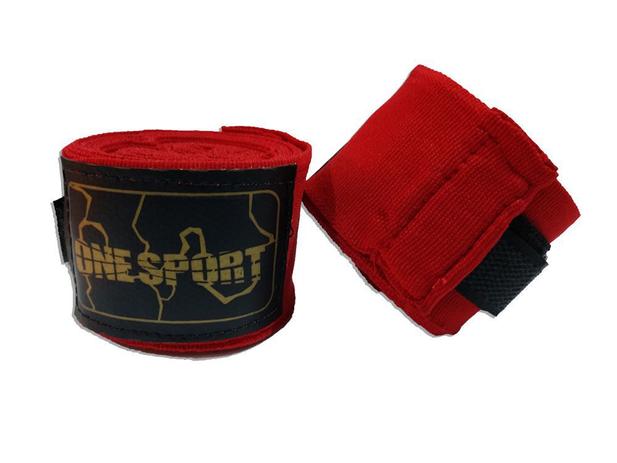 Par De Bandagem Atadura Elástica 3 Metros Muay Thai Boxe - Vermelho - One Sport Menor preço em Par De Bandagem Atadura Elástica 3 Metros Muay Thai Boxe - Vermelho - One Sport