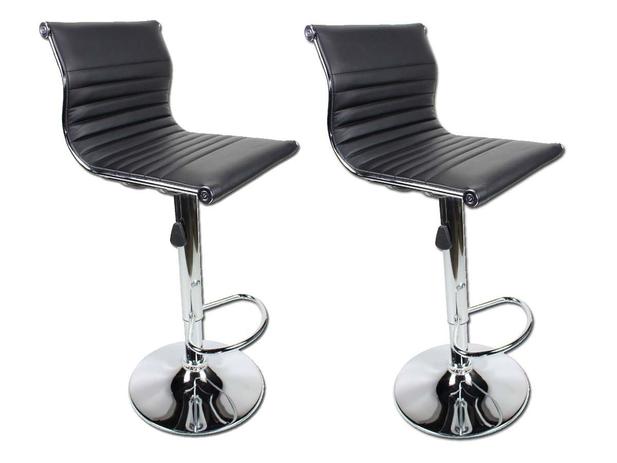 Par de Banquetas Estofadas Altas para Cozinha Bar - Chairs Menor preço em Par de Banquetas Estofadas Altas para Cozinha Bar - Chairs