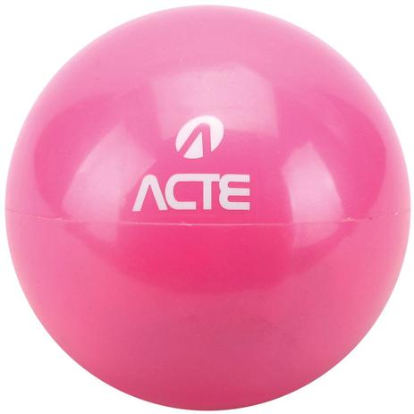 Menor preço em Par De Bolas Tonificadora 12cm 1kg Em Pvc Rosa T55 Acte