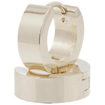 Par De Brincos Em Aço Argola Lisa 13.50mm Ipg Convex Jóias Menor preço em Par De Brincos Em Aço Argola Lisa 13.50mm Ipg Convex Jóias