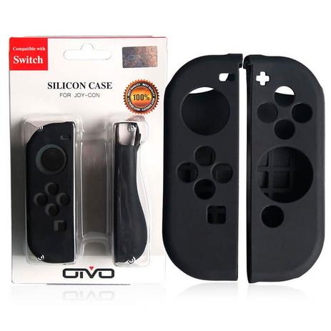 Par de Capa Protetora de Silicone de Joy-Con Direito e Esquerdo Para Nintendo Switch OIVO IV-SW005 Menor preço em Par de Capa Protetora de Silicone de Joy-Con Direito e Esquerdo Para Nintendo Switch OIVO IV-SW005