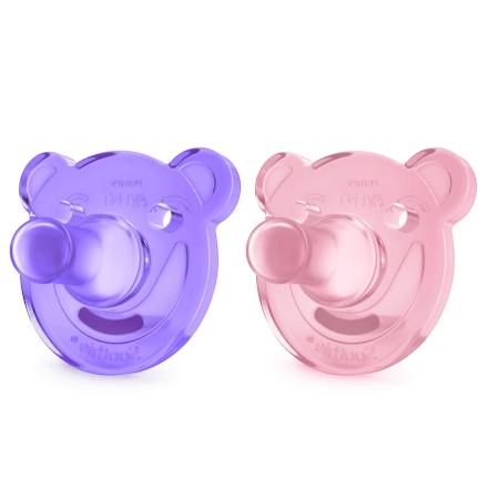 Par de Chupetas Calmante Soothie Meninas Roxo e Rosa - 0-3 m - Philips avent Menor preço em Par de Chupetas Calmante Soothie Meninas Roxo e Rosa - 0-3 m - Philips avent