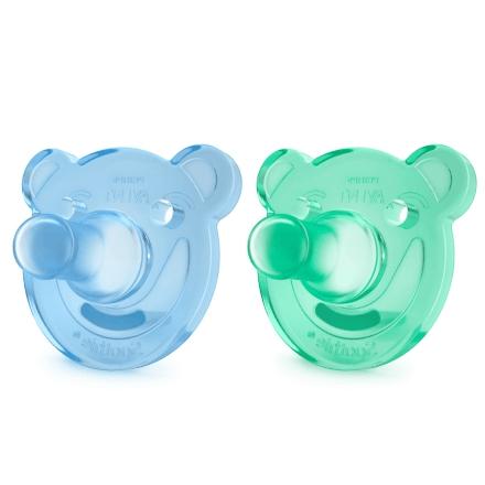 Par de Chupetas Calmante Soothie Meninos Azul e Verde - 0-3 - Philips avent Menor preço em Par de Chupetas Calmante Soothie Meninos Azul e Verde - 0-3 - Philips avent