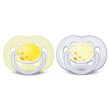 Par de Chupetas Noturnas Meninas Amarelo Freeflow BFA Free - Philips AVENT SCF181/23 Menor preço em Par de Chupetas Noturnas Meninas Amarelo Freeflow BFA Free - Philips AVENT SCF181/23