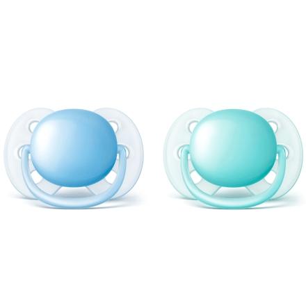 Par de Chupetas Ultra Soft Lisa  0-6 Meses Menino Azul Verde - Philips avent é boa?