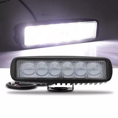 Par De Farol Milha Automóvel Retangular 6 Leds Lente 5d Universal 18w 12v - Honesty Menor preço em Par De Farol Milha Automóvel Retangular 6 Leds Lente 5d Universal 18w 12v - Honesty