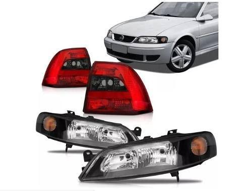 Par de Farol +Par de Lanterna Fume Vectra 2000 A 2005 Menor preço em Par de Farol +Par de Lanterna Fume Vectra 2000 A 2005