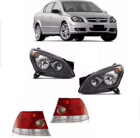 Par de Farol + Par de Lanterna Traseira Vectra 2006 A 2012 - Depo Menor preço em Par de Farol + Par de Lanterna Traseira Vectra 2006 A 2012 - Depo