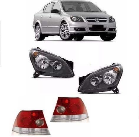 Par de Farol + Par de Lanterna Traseira Vectra Sedan 2006 A 2012 - Depo Menor preço em Par de Farol + Par de Lanterna Traseira Vectra Sedan 2006 A 2012 - Depo
