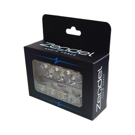 Par de Farol Strobo Zendel Branco 3 Leds Menor preço em Par de Farol Strobo Zendel Branco 3 Leds
