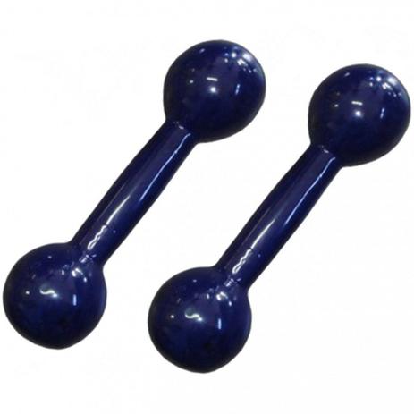 Par de Halteres Peso 4kg Cada Emborrachado Azul Mega Peso Menor preço em Par de Halteres Peso 4kg Cada Emborrachado Azul Mega Peso