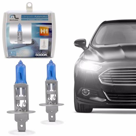 Par de Lâmpadas Automotiva Multilaser H1 - 12V - 55 Watts Super Branca 5000K - AU802 Menor preço em Par de Lâmpadas Automotiva Multilaser H1 - 12V - 55 Watts Super Branca 5000K - AU802
