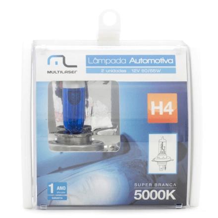 Par de Lâmpadas Automotiva Multilaser H4 - 12V - 55 Watts Su Menor preço em Par de Lâmpadas Automotiva Multilaser H4 - 12V - 55 Watts Su