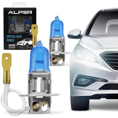 Par de Lâmpadas Super Branca Alper H3 4200K 55W Crystal Blue Power Menor preço em Par de Lâmpadas Super Branca Alper H3 4200K 55W Crystal Blue Power