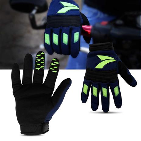 Par de Luvas para Motociclista Atrio Racer Tecido Emborrachado Azul Motoqueiro Menor preço em Par de Luvas para Motociclista Atrio Racer Tecido Emborrachado Azul Motoqueiro