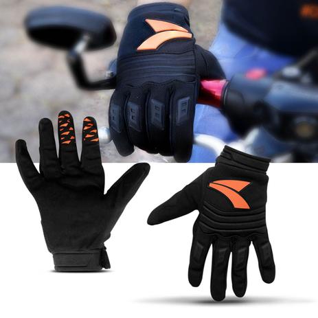 Par de Luvas para Motociclista Atrio Racer Tecido Emborrachado Laranja Motoqueiro Menor preço em Par de Luvas para Motociclista Atrio Racer Tecido Emborrachado Laranja Motoqueiro