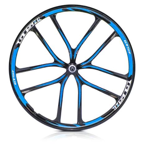 Par de Rodas de Magnésio Aro 29 k7 - Preta/Azul - Gts m1 Menor preço em Par de Rodas de Magnésio Aro 29 k7 - Preta/Azul - Gts m1