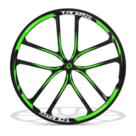 Par de Rodas de Magnésio Aro 29 k7 - Preta/Verde - Gts m1 Menor preço em Par de Rodas de Magnésio Aro 29 k7 - Preta/Verde - Gts m1