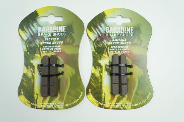 Par de Sapatas Freio Para Aros de Carbono Baradine 55mm Serve em Shimano Menor preço em Par de Sapatas Freio Para Aros de Carbono Baradine 55mm Serve em Shimano