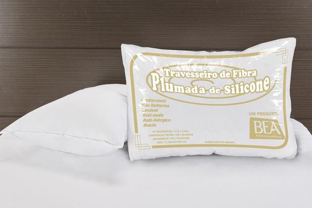 Par de Travesseiro Fibra Plumada de Silicone 68cm x 48cm - Beaf travesseiros Menor preço em Par de Travesseiro Fibra Plumada de Silicone 68cm x 48cm - Beaf travesseiros