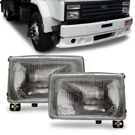 Par Farol Caminhao Ford Cargo 91 92 93 94 95 96 97 98 99 00 Com Vigia Lente Vidro - Orgus Menor preço em Par Farol Caminhao Ford Cargo 91 92 93 94 95 96 97 98 99 00 Com Vigia Lente Vidro - Orgus