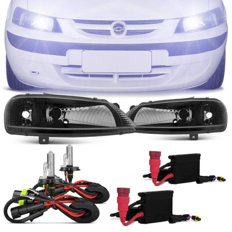 Par Farol Celta 1999 2000 2001 2002 2003 2004 2005 2006 Máscara Negra + Kit Xênon H4 6000K - Prime Menor preço em Par Farol Celta 1999 2000 2001 2002 2003 2004 2005 2006 Máscara Negra + Kit Xênon H4 6000K - Prime
