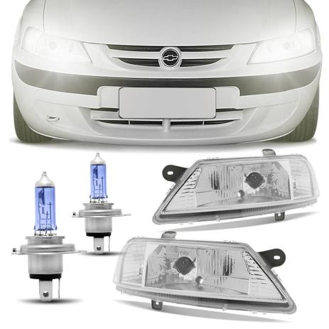 Par Farol Celta 1999 a 2006 Máscara Cromada + Par Lâmpada Super Branca Philips 4300K - Prime Menor preço em Par Farol Celta 1999 a 2006 Máscara Cromada + Par Lâmpada Super Branca Philips 4300K - Prime