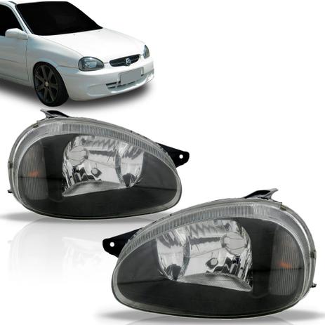 Par Farol Corsa 2000 01 02 04 05 06 07 08 10 Mascara Negra - Automotive imports Menor preço em Par Farol Corsa 2000 01 02 04 05 06 07 08 10 Mascara Negra - Automotive imports