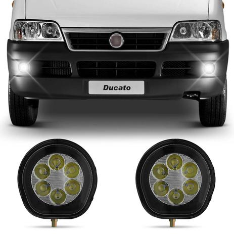 Par Farol de Milha 6 Leds Ducato 2005 a 2015 Auxiliar Neblina - Prime Menor preço em Par Farol de Milha 6 Leds Ducato 2005 a 2015 Auxiliar Neblina - Prime
